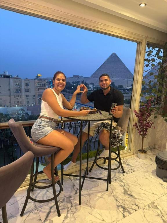 Unique Pyramids Boutique Inn Kafret el-Gabal Zewnętrze zdjęcie